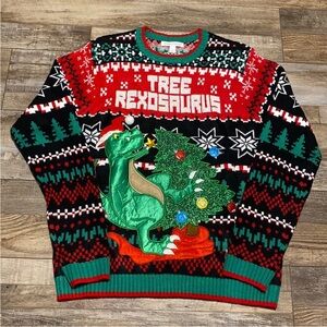 Dinosaur Christmas Sweater
